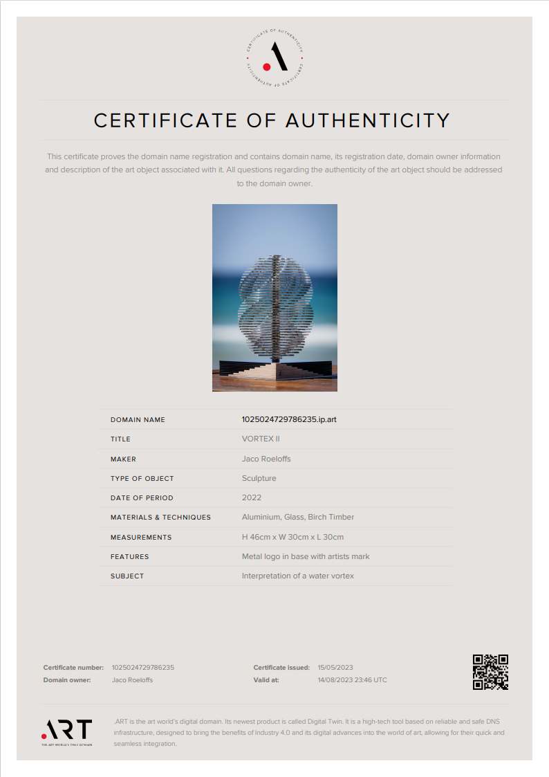 Making Digital Authenticity Certificates for your artworks