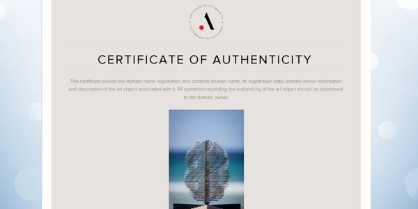 Making Digital Authenticity Certificates for your artworks